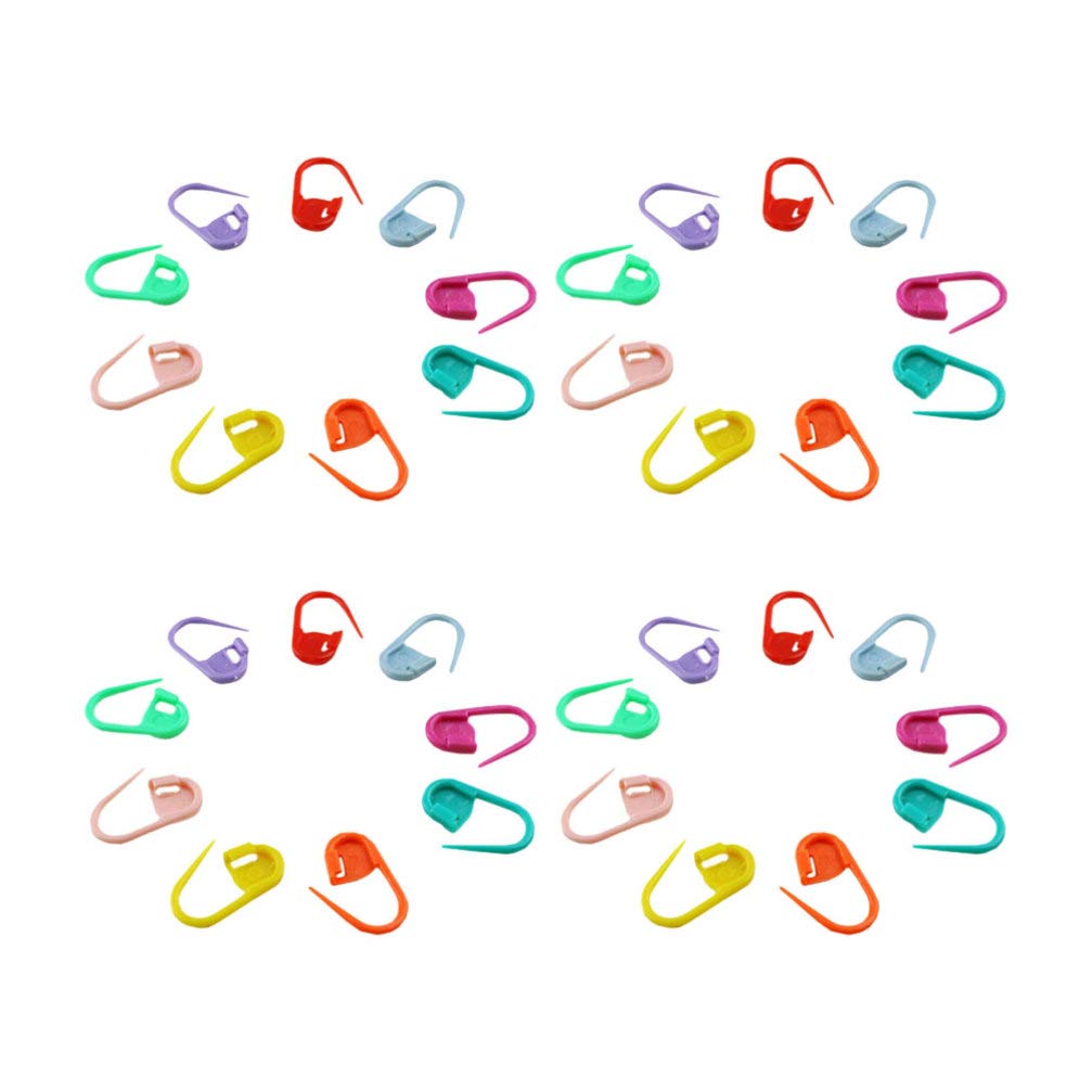 EXCEART 120Pcs Plastic Crochet Locking Stitch Markers with Storage Box - Knitting Needle Clips for Weaving, Sewing, DIY Crafts & Quilling - Perfect for Yarn Projects, Scrapbooking & Handmade Gift Making