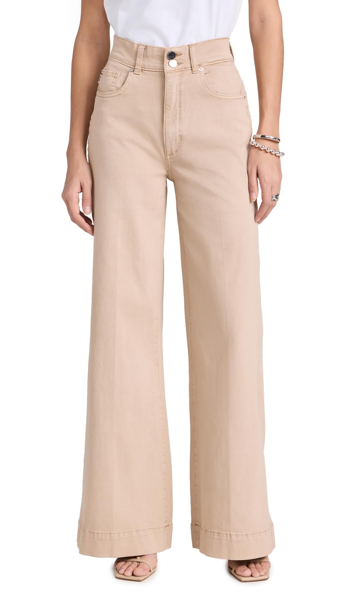 DL1961 Women's Hepburn High Rise Vintage Jeans - Extra Wide Leg Denim Pants for Casual & Office Wear | Comfortable Stretch Fabric for All-Day Style