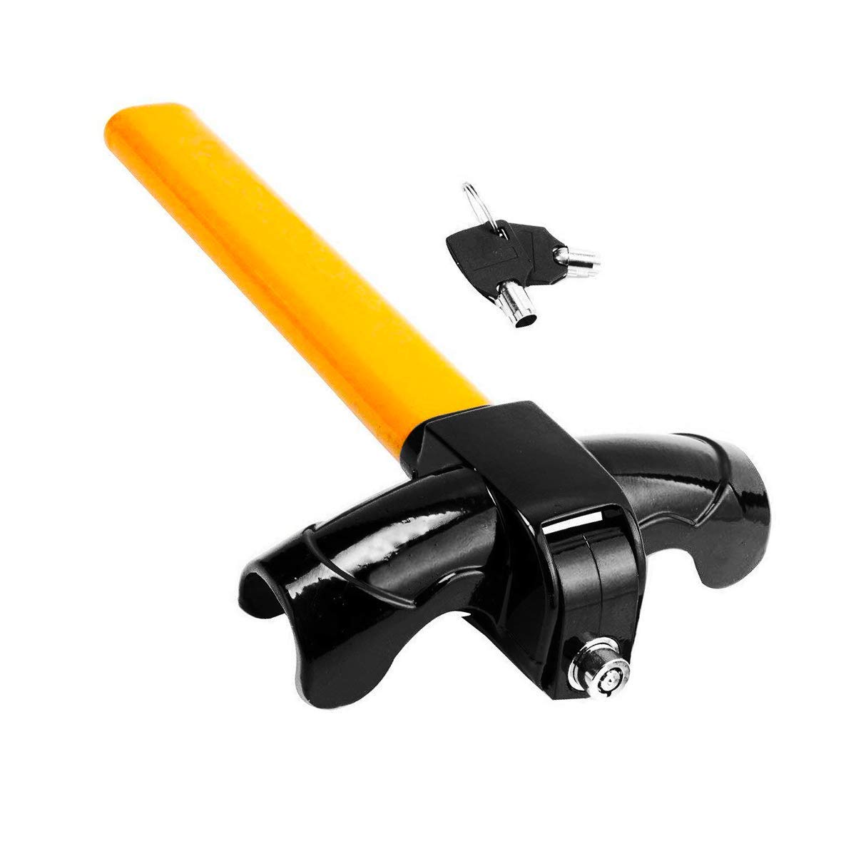 Zento Universal Steering Wheel Lock – Anti-Theft Car Security Device with Adjustable Length & Double Hook | Retractable Vehicle Protection for Cars, Trucks, SUVs | Perfect for Parking Security & Theft Prevention