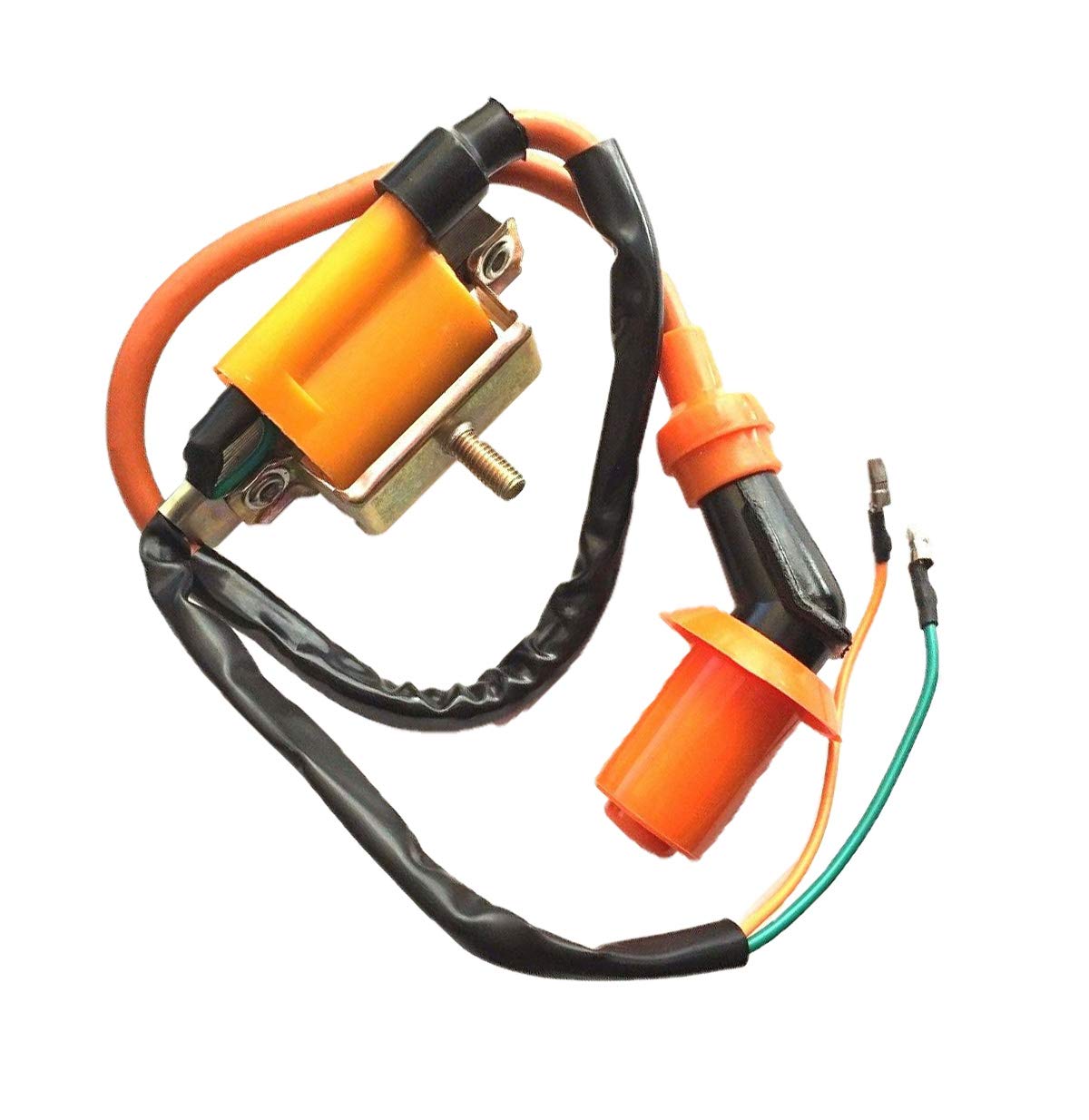 High Performance Ignition Coil for 49cc-250cc ATV, Quad, Dirt Bike & Go Kart - Compatible with 50cc 70cc 90cc 110cc 125cc 150cc 200cc Engines - Perfect for Off-Road Racing & Trail Riding