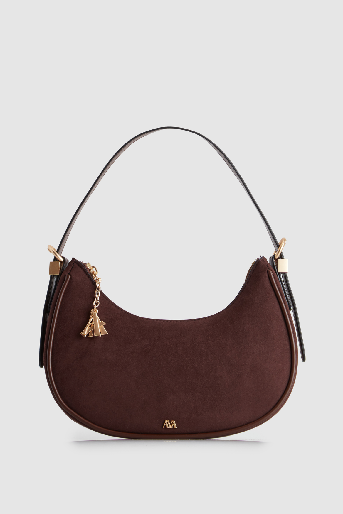 Vegan Suede Shoulder Bag for Women - IRIS Ethical Leather Crossbody Purse - Stylish & Sustainable Handbag for Work, Travel & Everyday Use