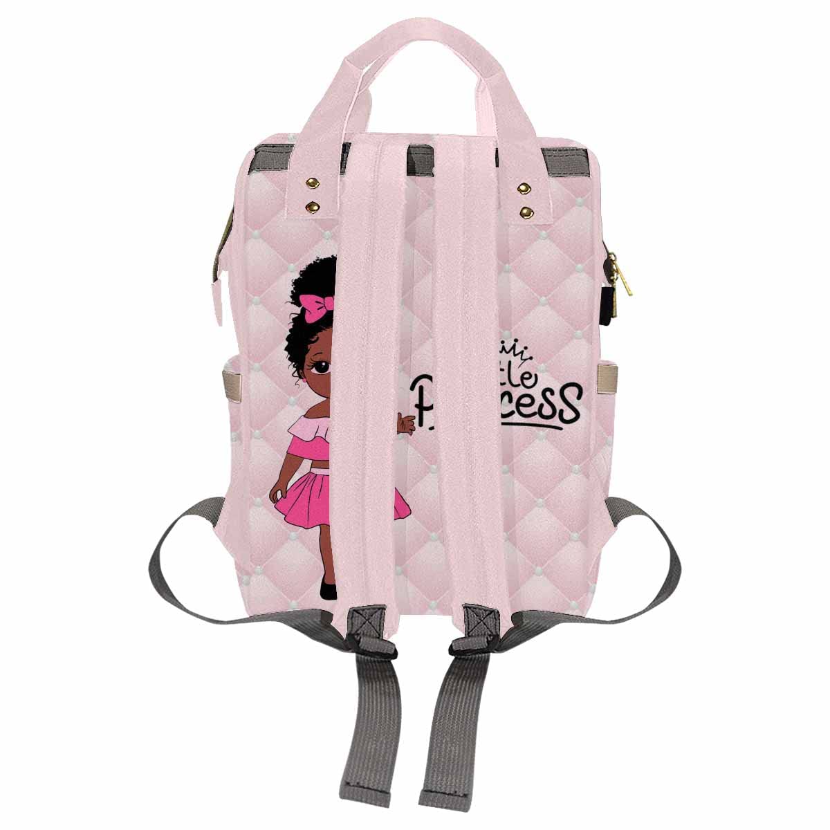 Custom Personalized Diaper Bag Backpack with Crown Design & Name Embroidery - Fashionable Nursing Shoulder Bag for Women & Men, Perfect for Travel, Daycare & Everyday Use