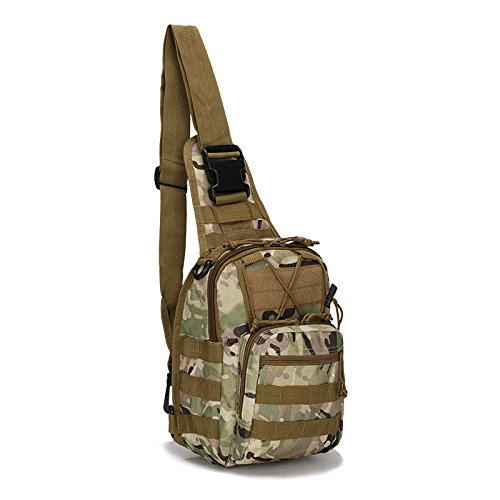 Tactical Shoulder Bag - Military Sling Backpack for Outdoor, Hiking & Travel - Durable Chest Messenger Bag with Adjustable Strap (Style 3) - Perfect for Camping, Airsoft & Everyday Carry