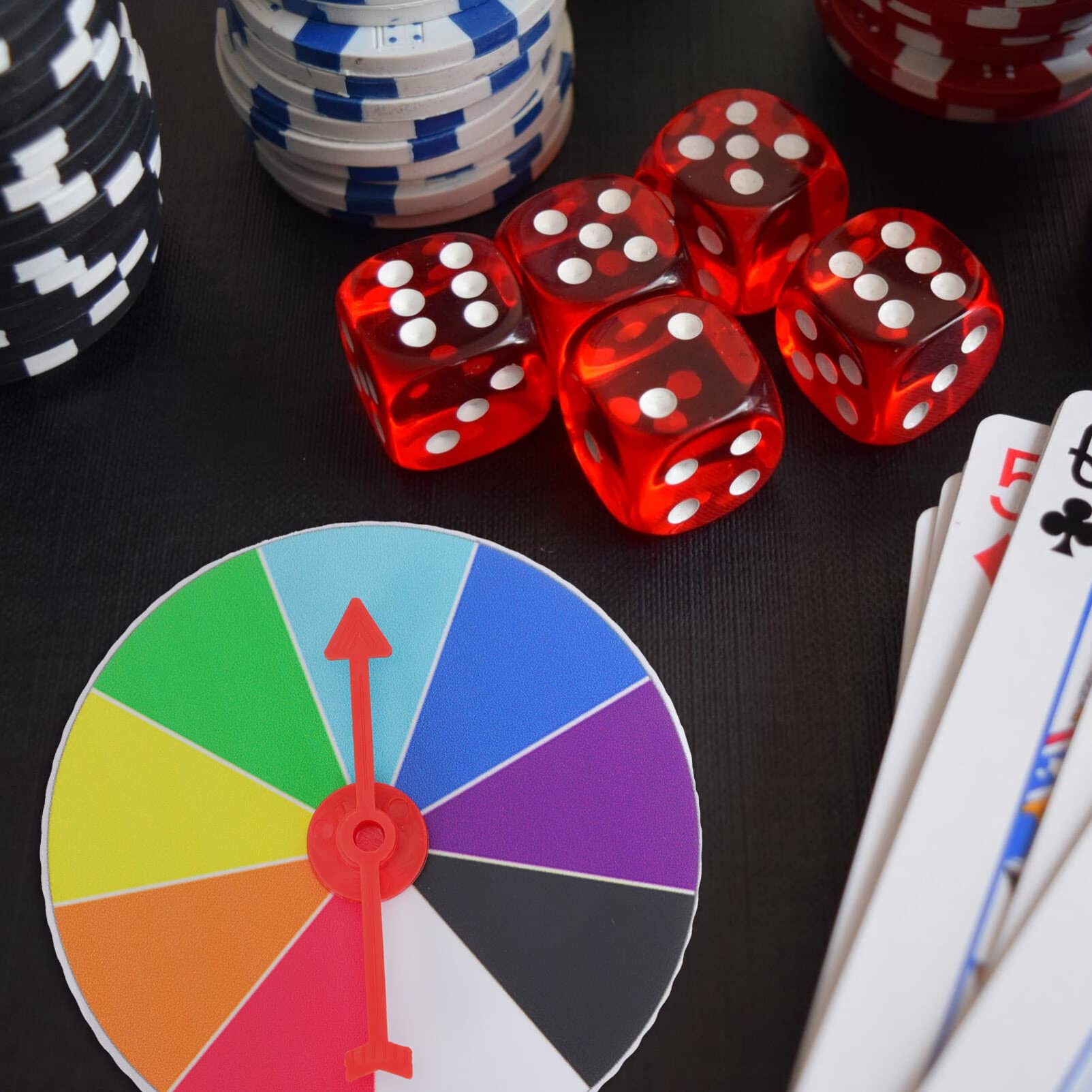 Gadpiparty Prize Wheel Slots - Wall Mount Spinning Wheel Game for Parties, Events & Giveaways - Reusable Turn Plate Prop (Style 1) - Perfect for Carnivals, Fundraisers & Casino Nights