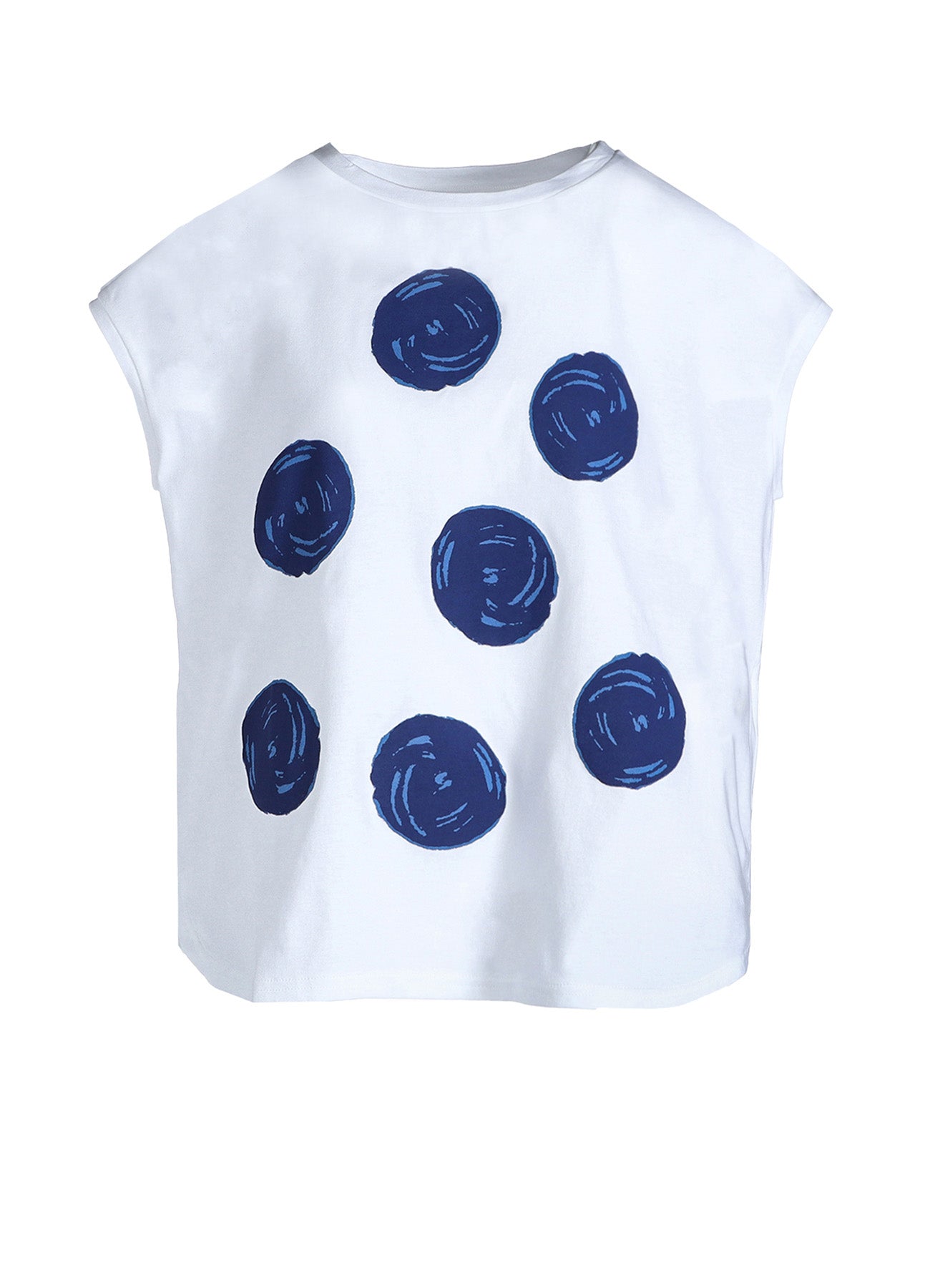 Soft Cotton Jersey Dot Print French Sleeve Shirt for Women - Casual & Office Wear - Breathable & Comfortable Blouse for Everyday Style
