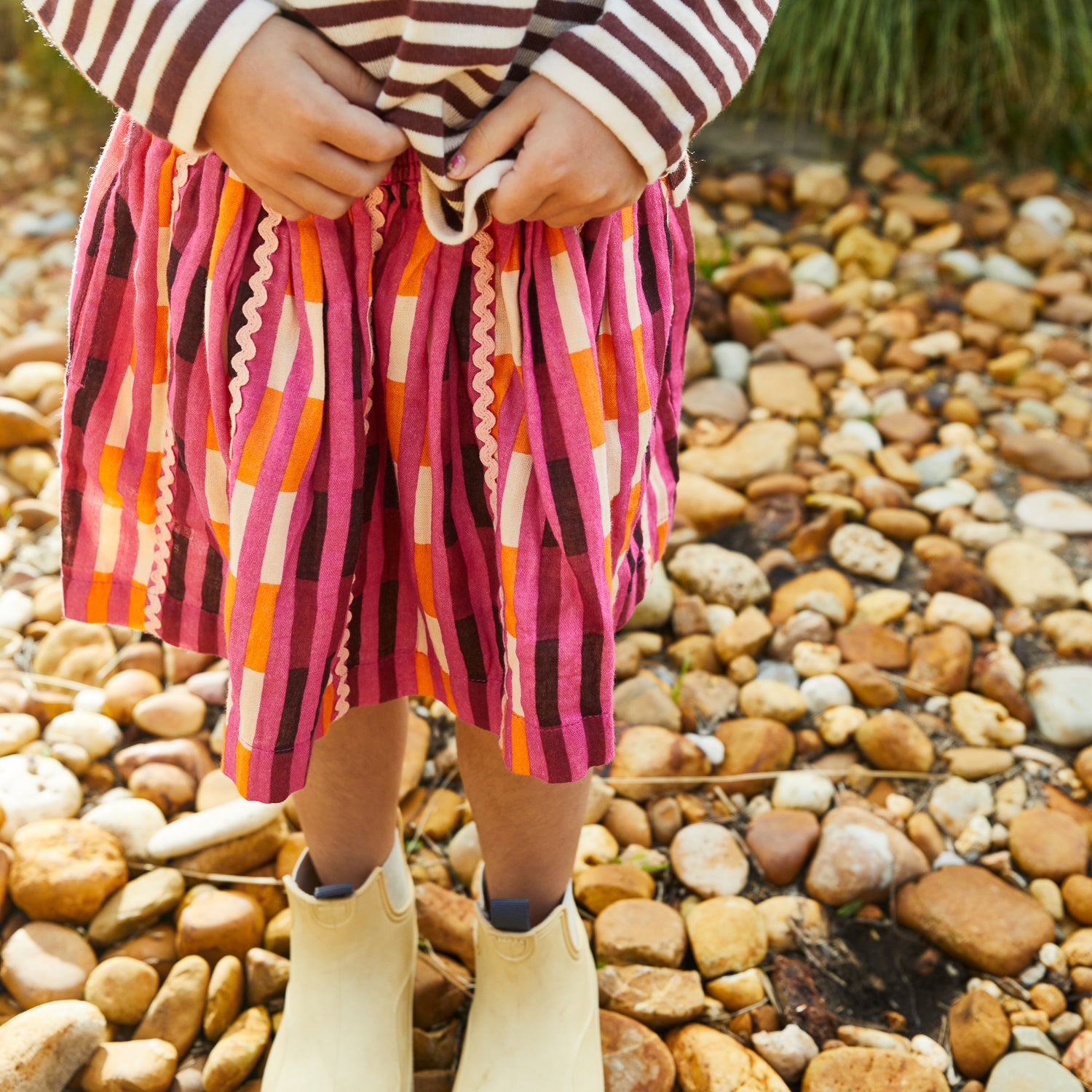 Chameli Girls Floral Skirt for Kids - Soft Cotton Summer Dress for Toddlers & Children - Perfect for Playdates, Parties & Outdoor Adventures