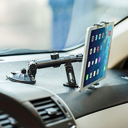 Premium Heavy Duty Car Mount Dash & Windshield Tablet Holder - Compatible with AT&T Samsung Galaxy Tab S 10.5/8.4/7 SGH-I987 - Secure Hands-Free Viewing for GPS Navigation & Entertainment