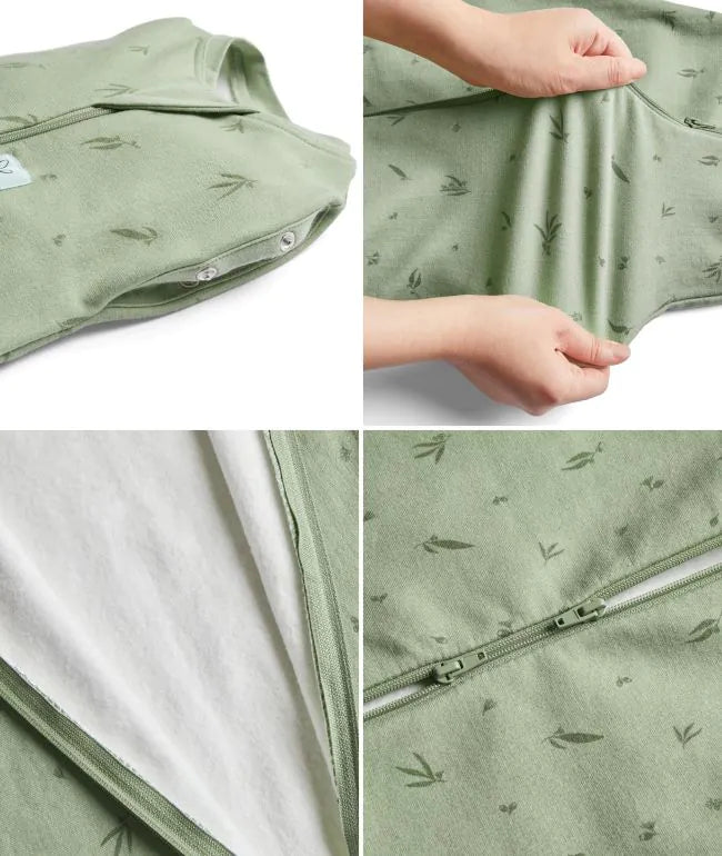 ErgoPouch Cocoon Zip Swaddle Bag 1.0 TOG for Newborns - Dragonflies Print - Soft Baby Sleep Sack for Safe & Comfortable Swaddling - Perfect for Nursery, Travel & Bedtime