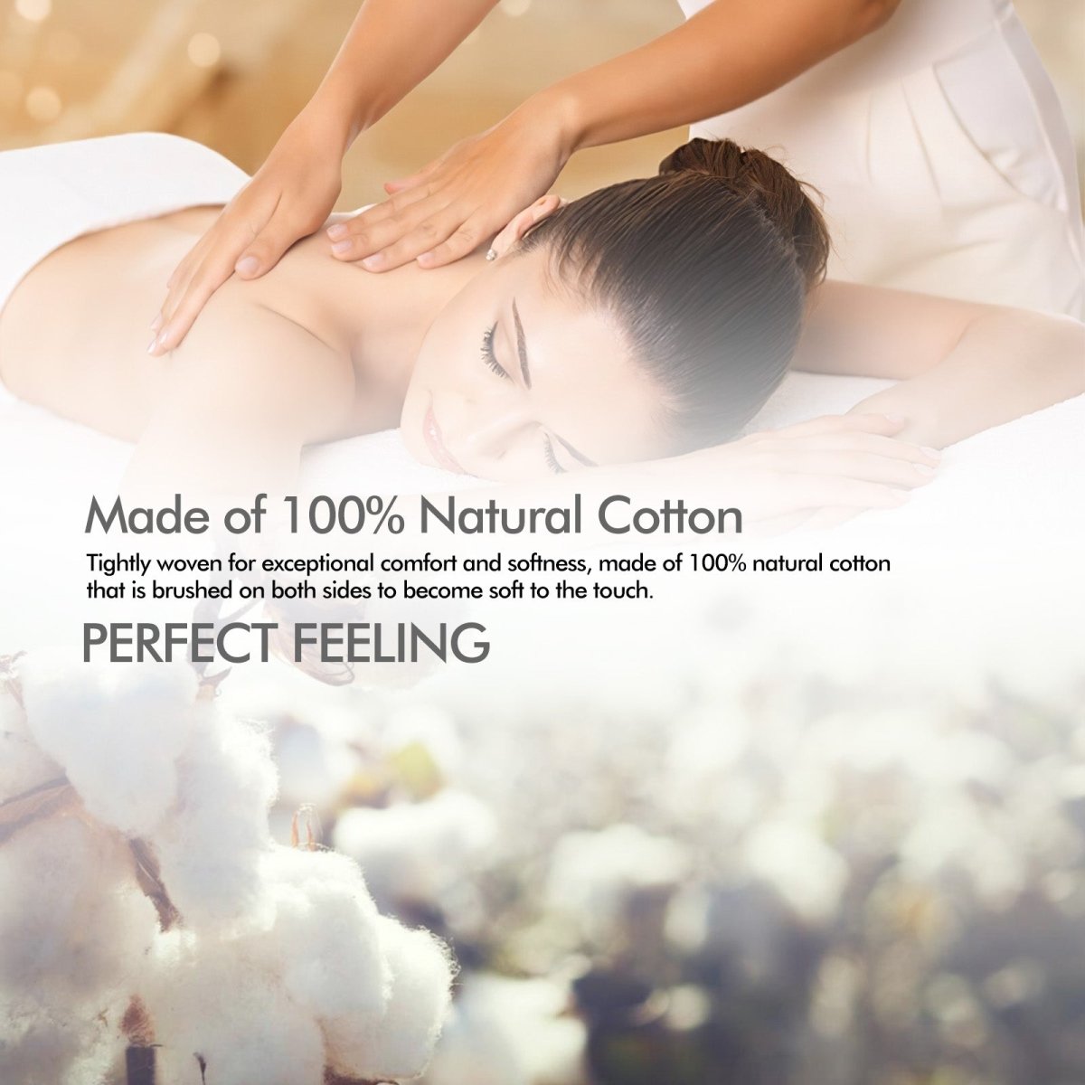 Premium Flannel Massage Table Sheet - Soft & Durable Massage Bed Cover for Spa, Clinic & Home Use - Comfortable & Washable Therapy Table Linen