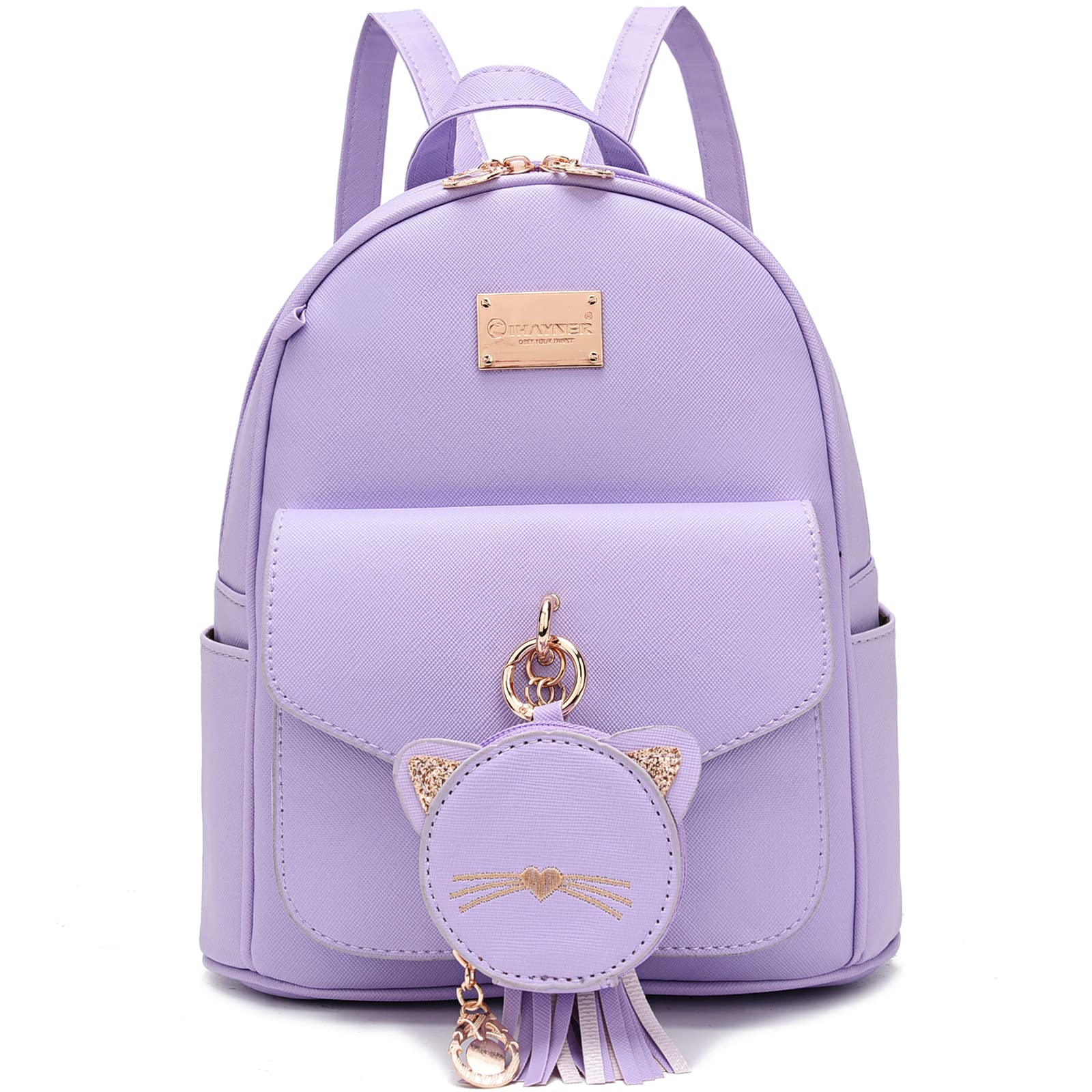 **IHayner Girls Fashion Mini Leather Backpack Purse for Women & Teens - Stylish Small Backpack with Coin Purse - Perfect for School, Travel & Daily Use**