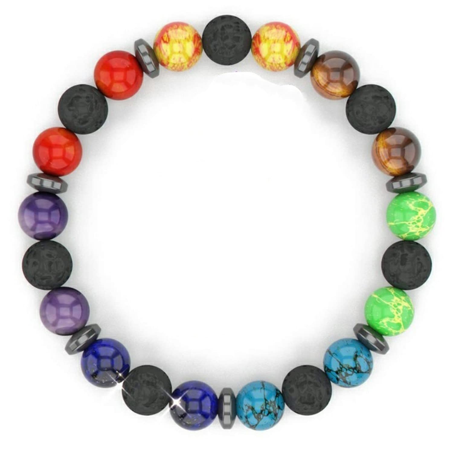 Lava Rock Aromatherapy Diffuser Bracelet for Women & Men - Essential Oil Perfume Storage, Anxiety Relief & Meditation Jewelry - Perfect for Yoga, Stress Relief & Spiritual Healing Gifts