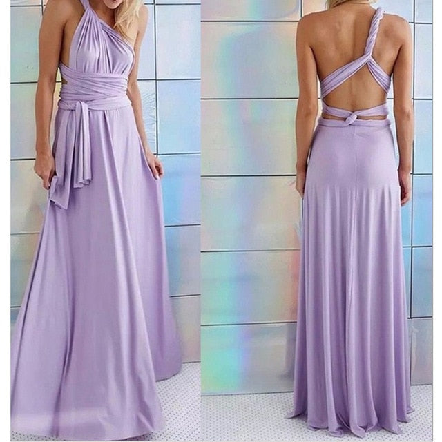 Boho Convertible Maxi Dress for Women - Versatile Summer Beach & Club Wear