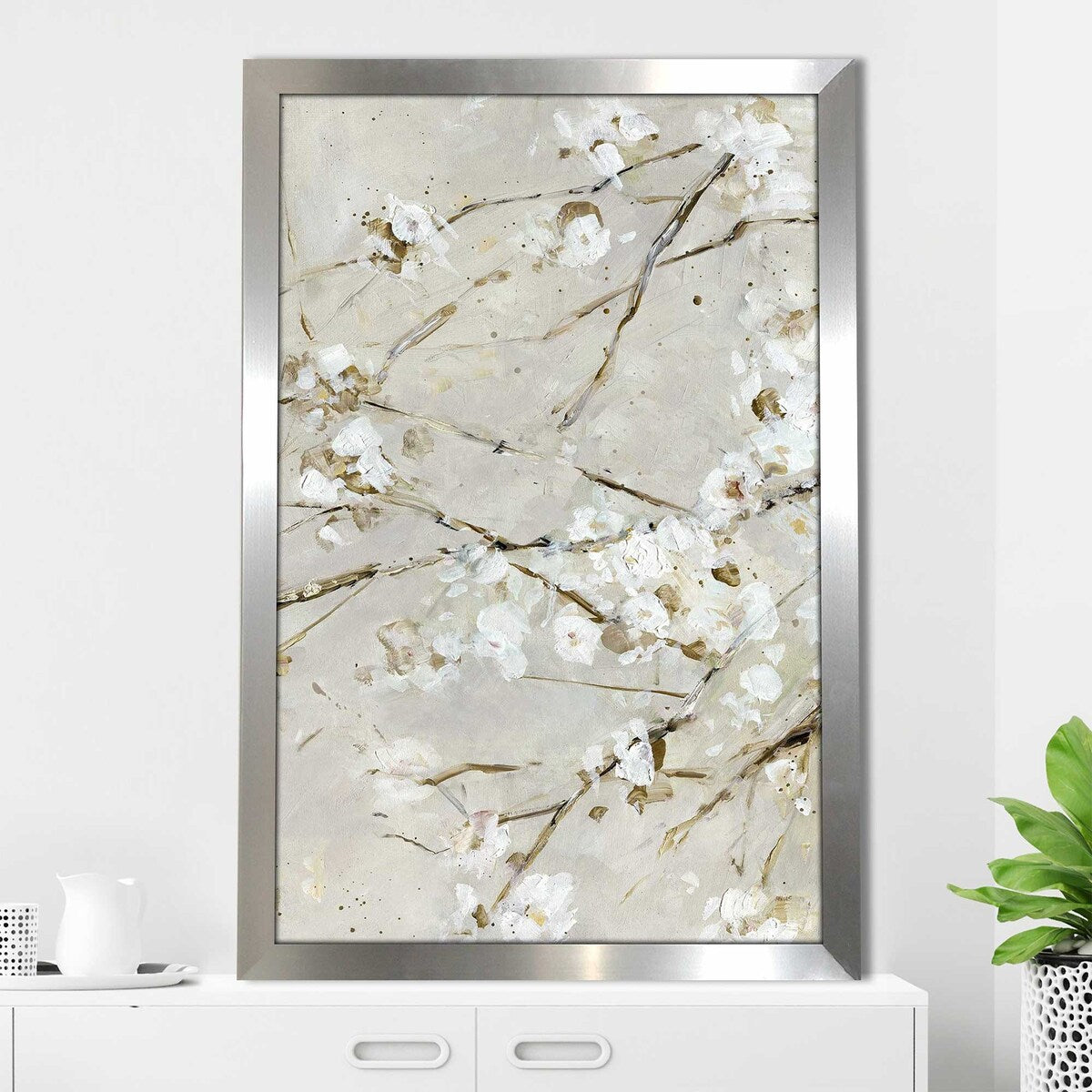 Blossom Confetti Vertical Floral Art Print by Sally Swatland - Premium Acrylic Wall Decor for Living Room, Bedroom & Office