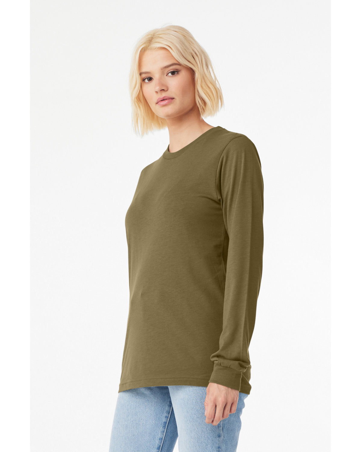 Bella + Canvas 3513 Unisex Triblend Long Sleeve T-Shirt - Soft Comfort Fit Crewneck Tee for Men & Women - Perfect for Casual Wear, Layering & Everyday Outfits