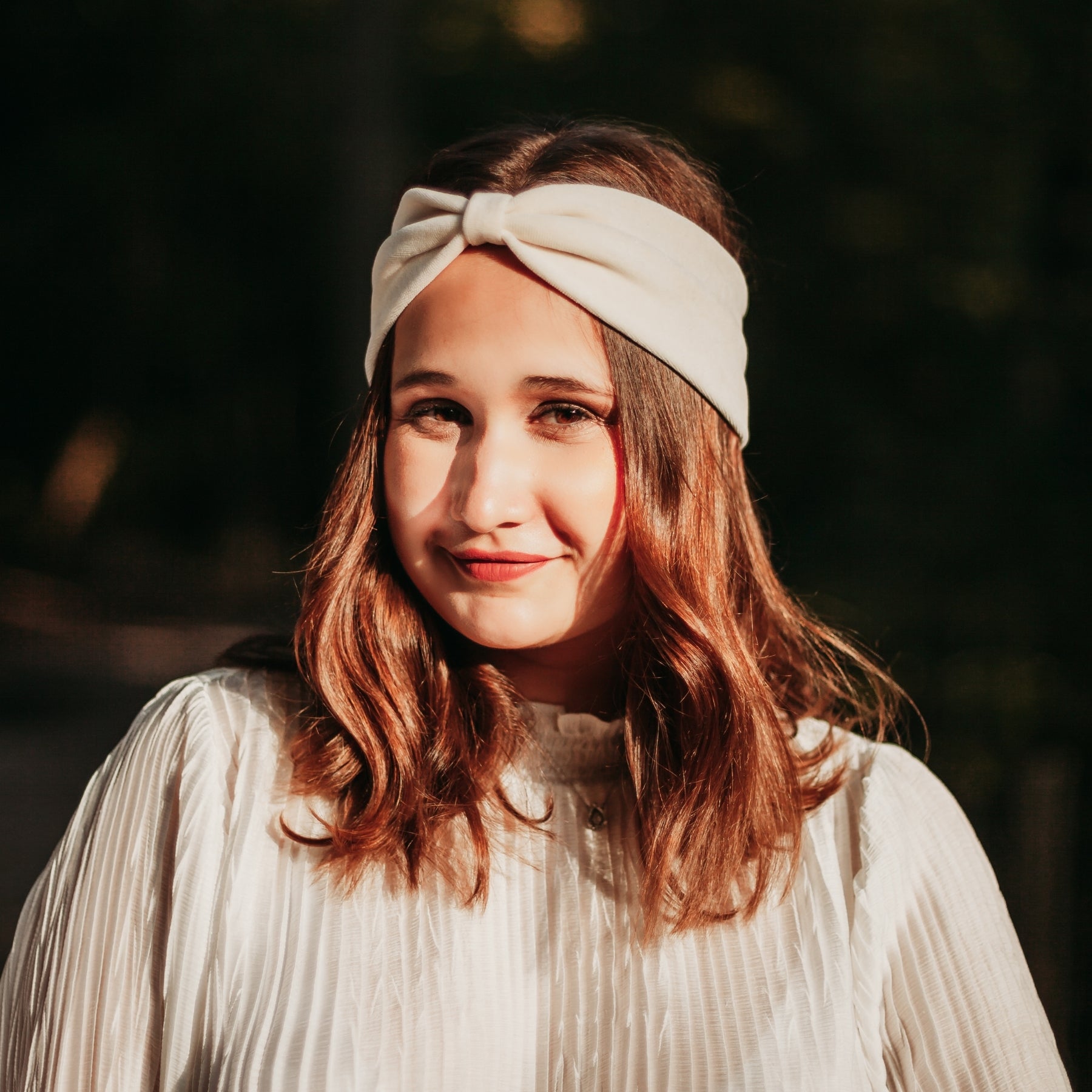Organic Velvet Bandeau Vanina in Ecru - Perfect for Casual Wear, Beach Cover-Ups, and Boho Fashion Outfits
