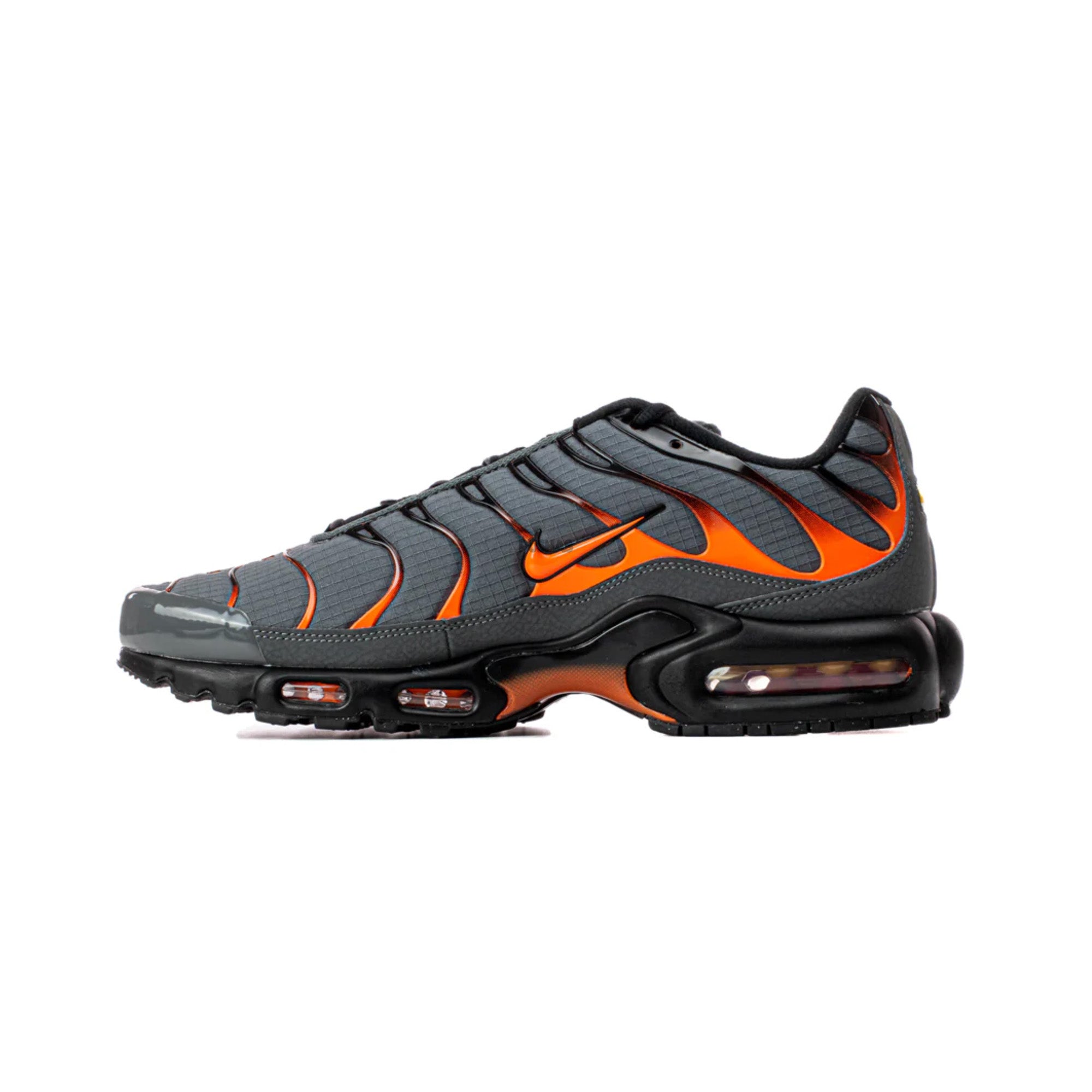 Nike Air Max TN Plus 'Grey Orange' Men's Running Shoes (2022) - Lightweight Cushioned Sneakers for Jogging, Gym Workouts & Streetwear Fashion