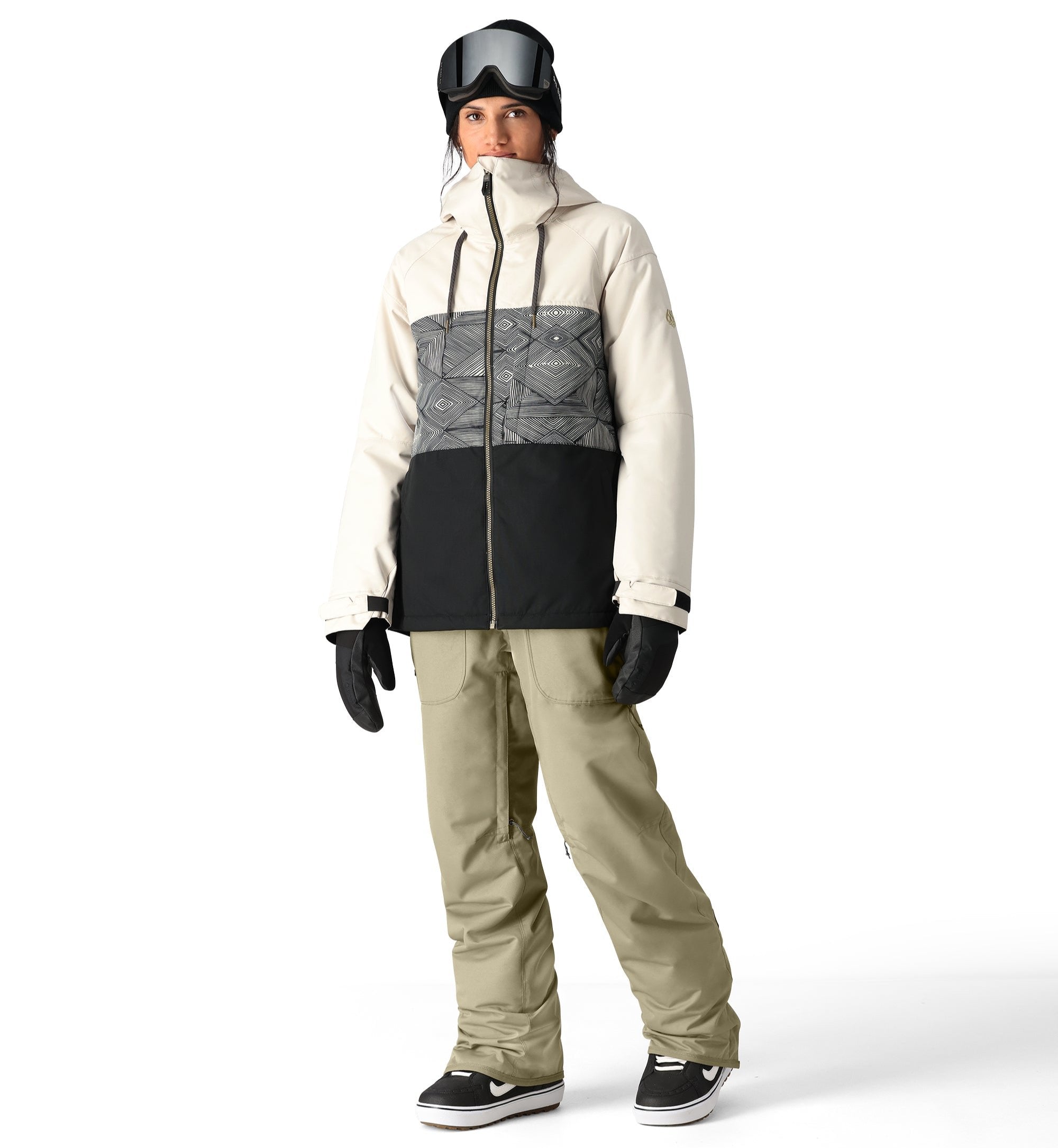 686 Women's Black Magic Insulated Bib Snow Pants 2025 - Waterproof Winter Ski Bib Overalls for Snowboarding, Skiing & Cold Weather Activities