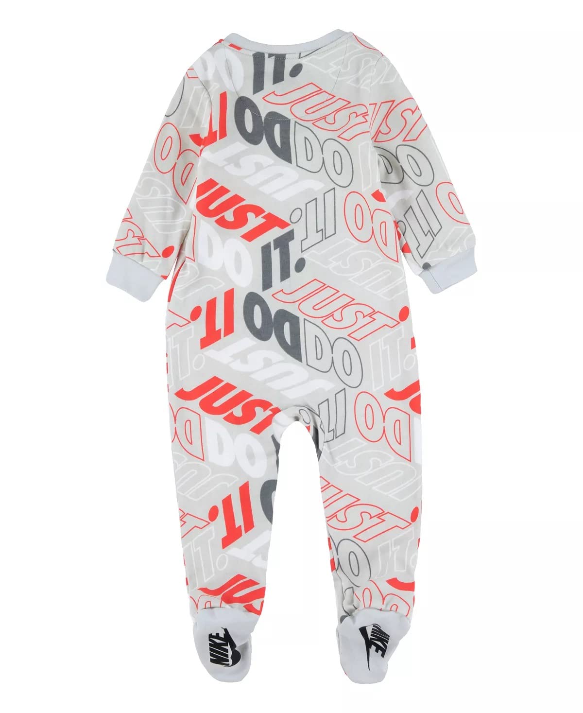 Nike Baby Boy Full Zip Sleep & Play Footed Coverall - Soft Cotton One-Piece Pajamas for Newborns & Infants - Perfect for Bedtime, Playtime & Travel