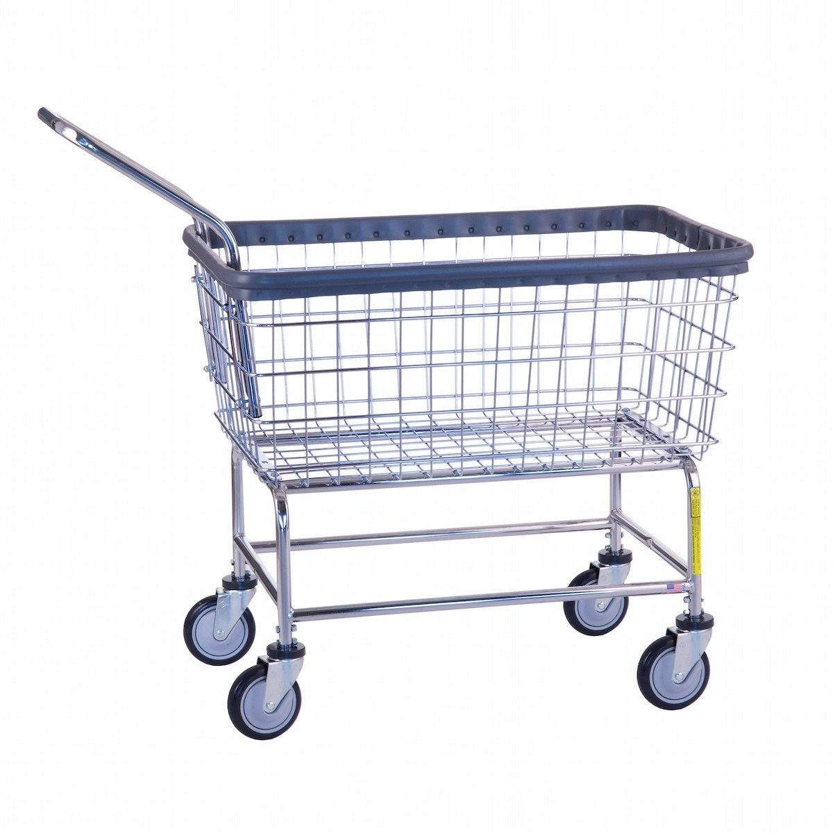 Stainless Steel Chrome Laundry Cart Handle - Heavy Duty Replacement Handle for Rolling Laundry Baskets & Utility Carts - Perfect for Laundry Rooms, Dormitories & Commercial Use
