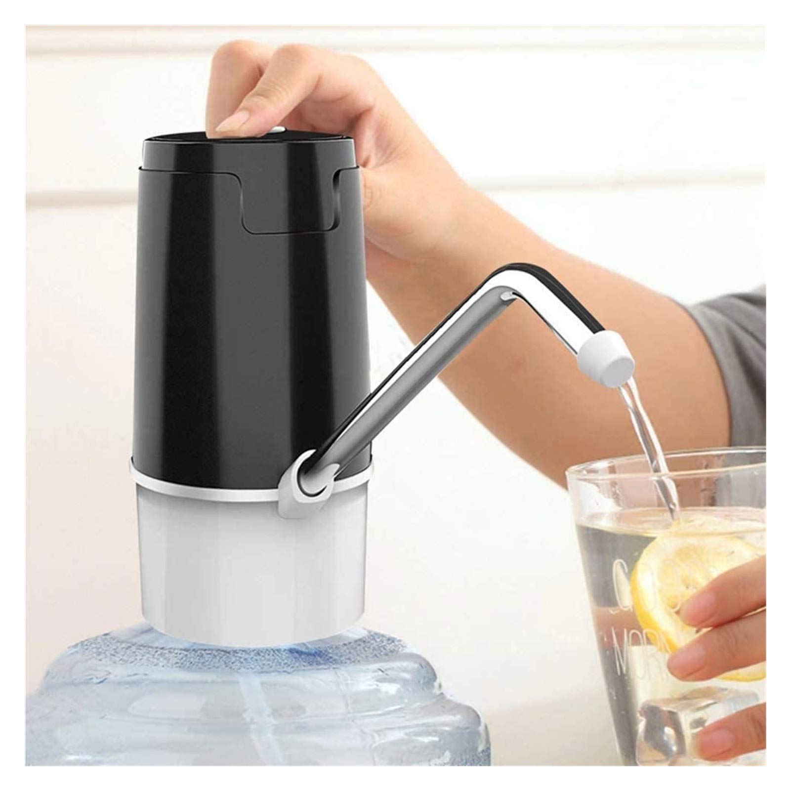 5 Gallon Water Dispenser - Electric Drinking Water Pump for 2-5 Gallon Jugs with USB Charging | Portable Water Bottle Tap Dispenser for Home, Office, Camping & Outdoor Activities | Perfect for Kitchen, RV Trips & Emergency Preparedness
