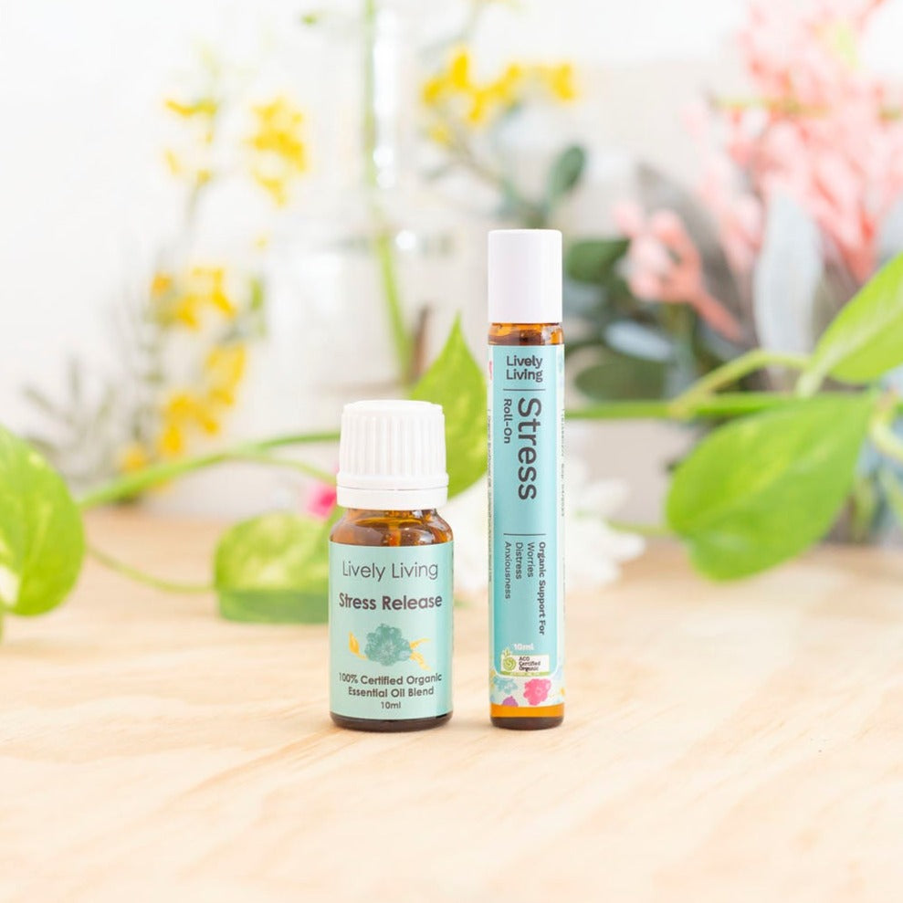 Natural Stress Relief Essential Oil Roll On - Lavender & Chamomile Blend for Relaxation, Anxiety Relief & Better Sleep | Perfect for Home, Office & Travel