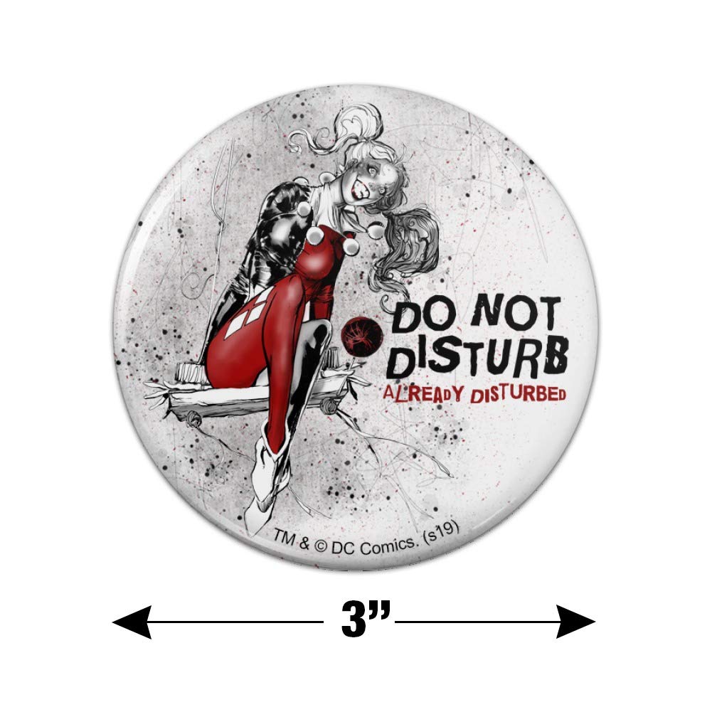 Harley Quinn Distressed Fridge Magnet - Funny Kitchen Decor for Refrigerator, Locker & Office - Perfect for DC Comics Fans & Home Organization
