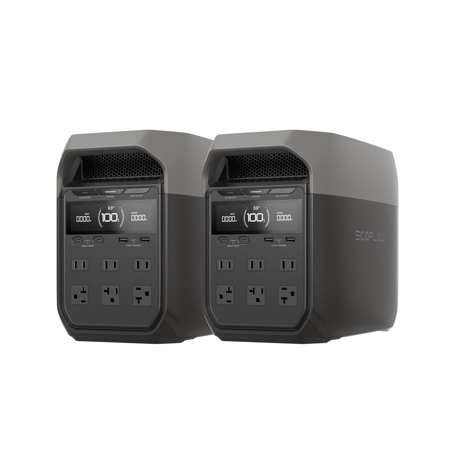 EcoFlow DELTA 3 Portable Power Station 3000W | Solar Generator for Camping, RV, Emergencies | Fast Charging & Expandable Battery Backup for Home & Outdoor Use