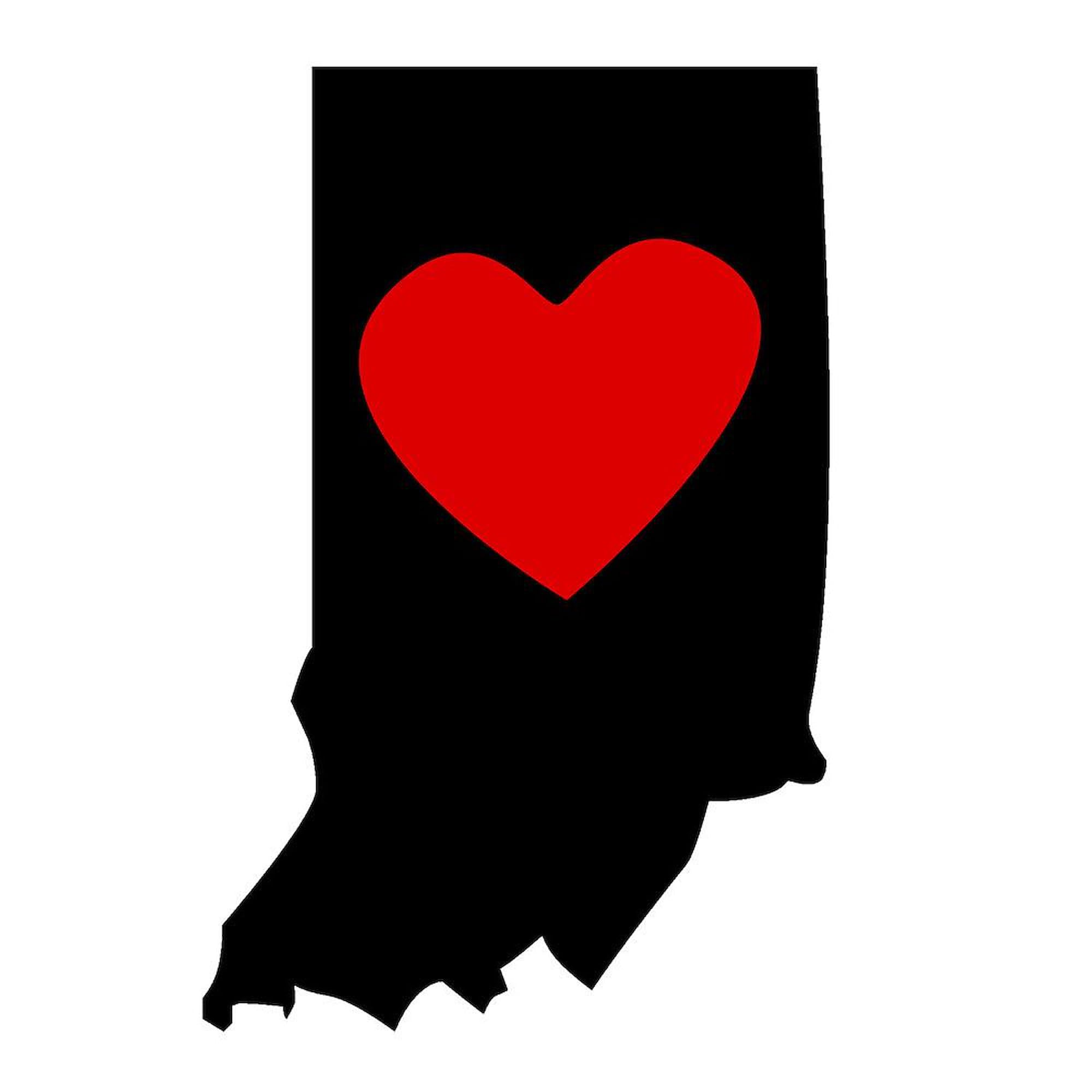 Indiana Heart Ceramic Coffee Mug 11 oz (325 ml) - Perfect for Home, Office & Gifts - CafePress