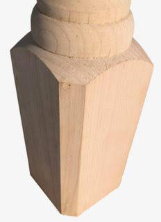 Farmhouse Wood Dining Table Legs - 29 Inch Long, 2 1/4 Square, Set of 4 Unfinished Solid Wood DIY Furniture Legs for Farmhouse, Rustic, and Industrial Style Tables - Perfect for Dining Tables, Kitchen Islands, and DIY Furniture Projects