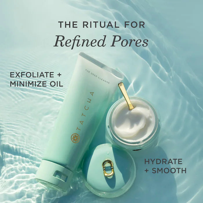 Tatcha The Water Cream Oil-Free Hydrating Face Moisturizer for Pore Minimizing - Lightweight Gel Cream for Dry, Oily & Combination Skin - Perfect for Day & Night Skincare Routine