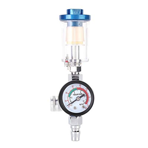 Adjustable Spray Gun Air Regulator with Gauge & Filter - Precision Pneumatic Pressure Control Tool for Painting, Auto Bodywork & DIY Projects