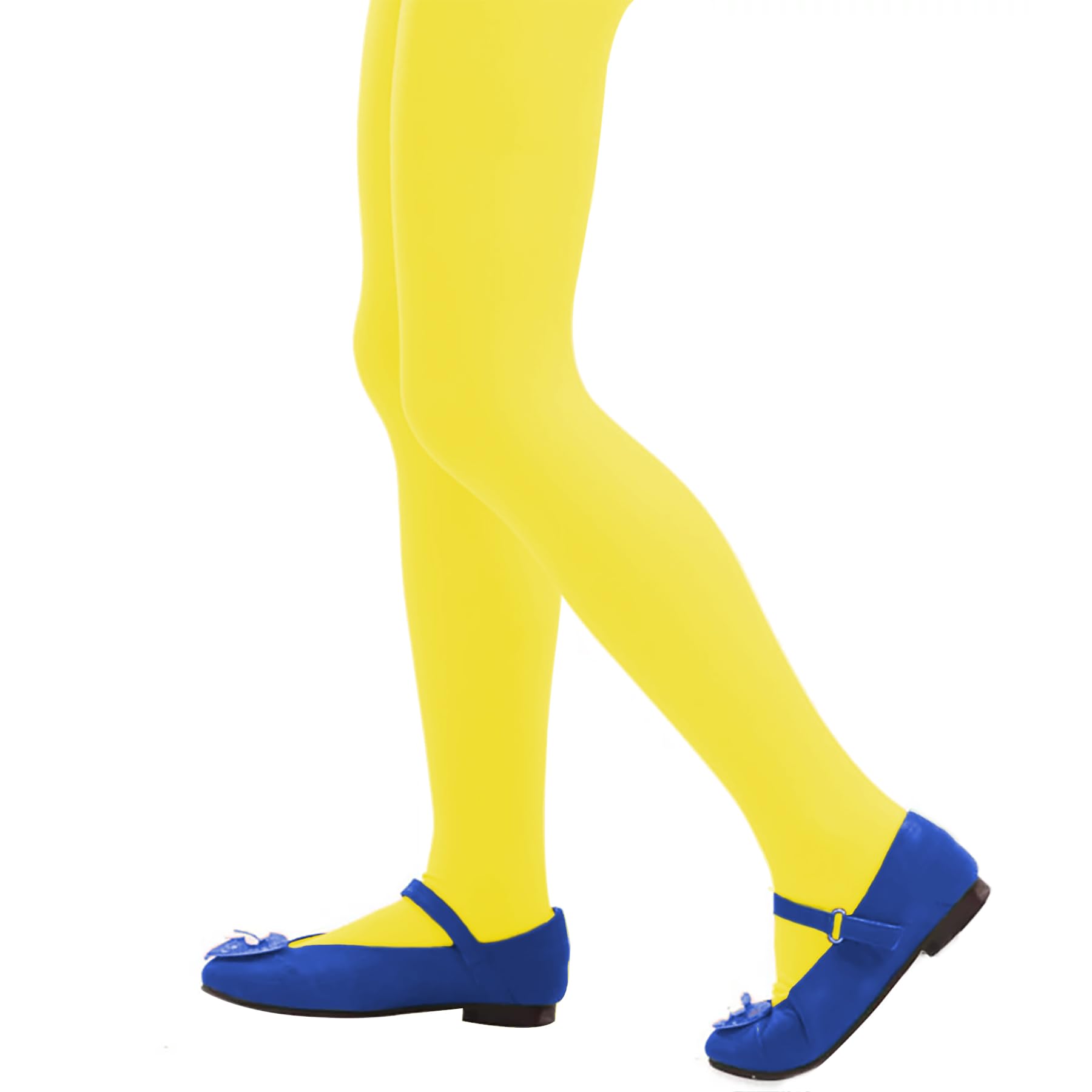 Zando Ultra Soft Footed Tights for Toddler Girls - Colorful Kids Leggings & Stockings for Dance, School Uniform, Playtime & Everyday Wear