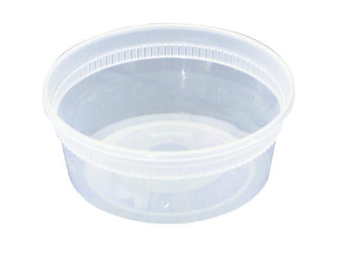 DELItainer 8 Oz Food Storage Containers with Lids (240 Count) - BPA-Free Plastic Meal Prep Containers for Leftovers, Snacks & Portion Control - Perfect for Restaurants, Catering & Home Kitchen Organization