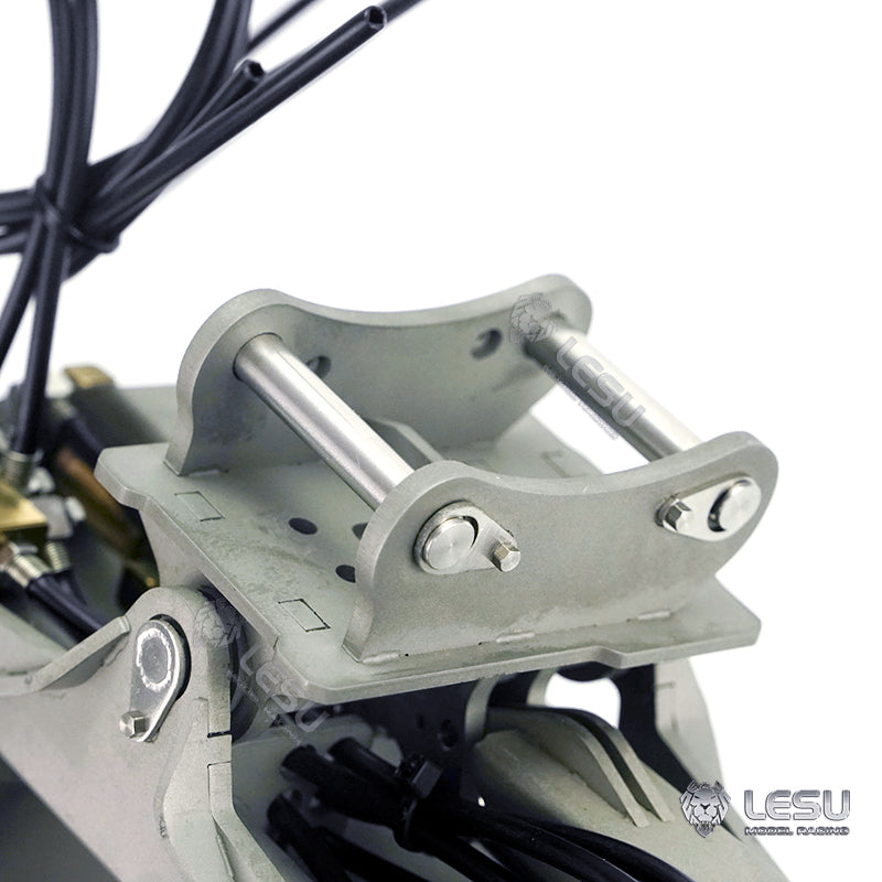 1/14 LESU PC360 Metal Excavator Truck Tracks Kit with Sprocket, ESC Motor & Metal Cabin - Heavy Duty Grab Grapple Bucket for RC Construction Vehicles - Perfect for RC Model Building, Construction Simulation & Collectors