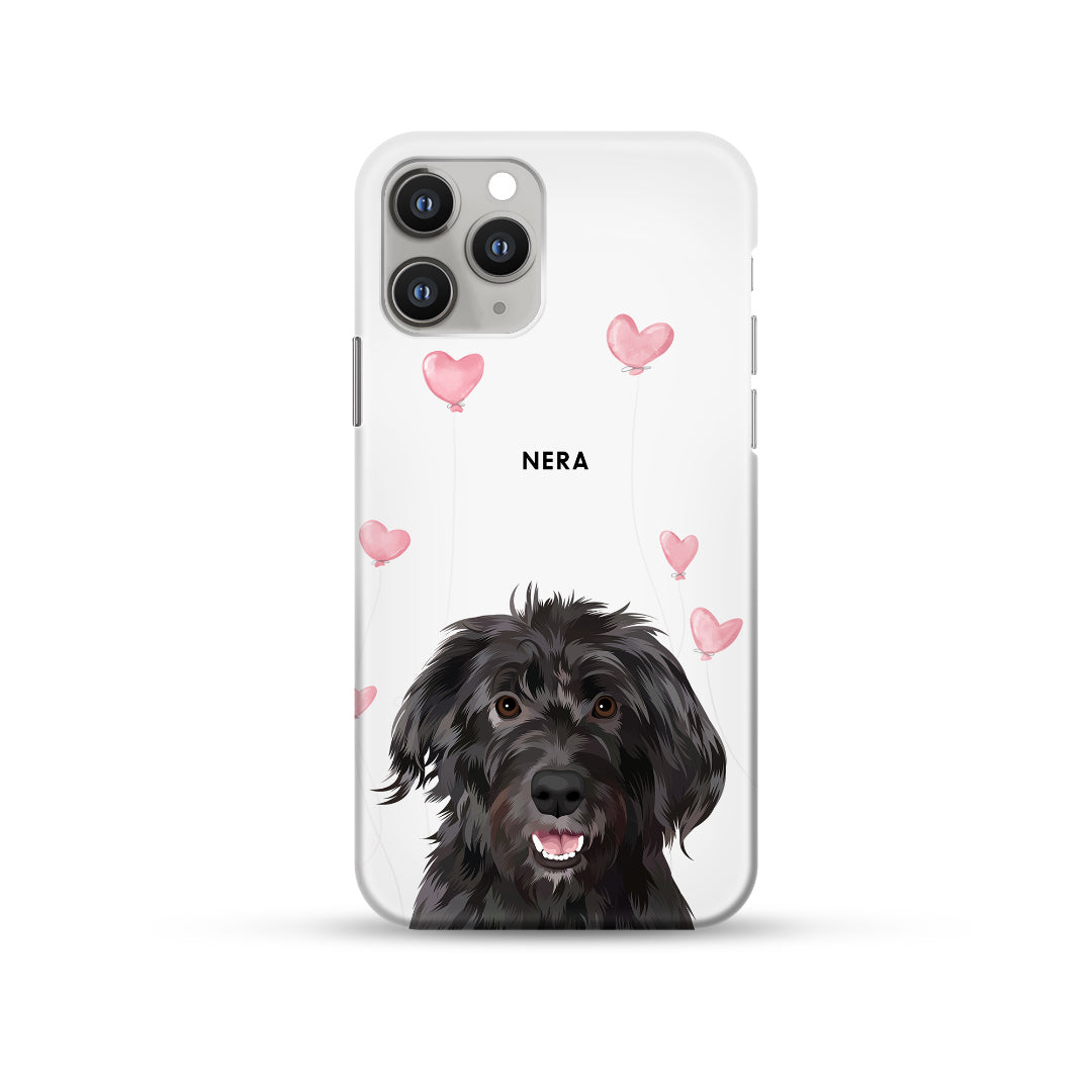 Custom Valentine's Pet Portrait Phone Case - Personalized One Pet Design for iPhone & Samsung - Perfect Gift for Pet Lovers & Valentine's Day