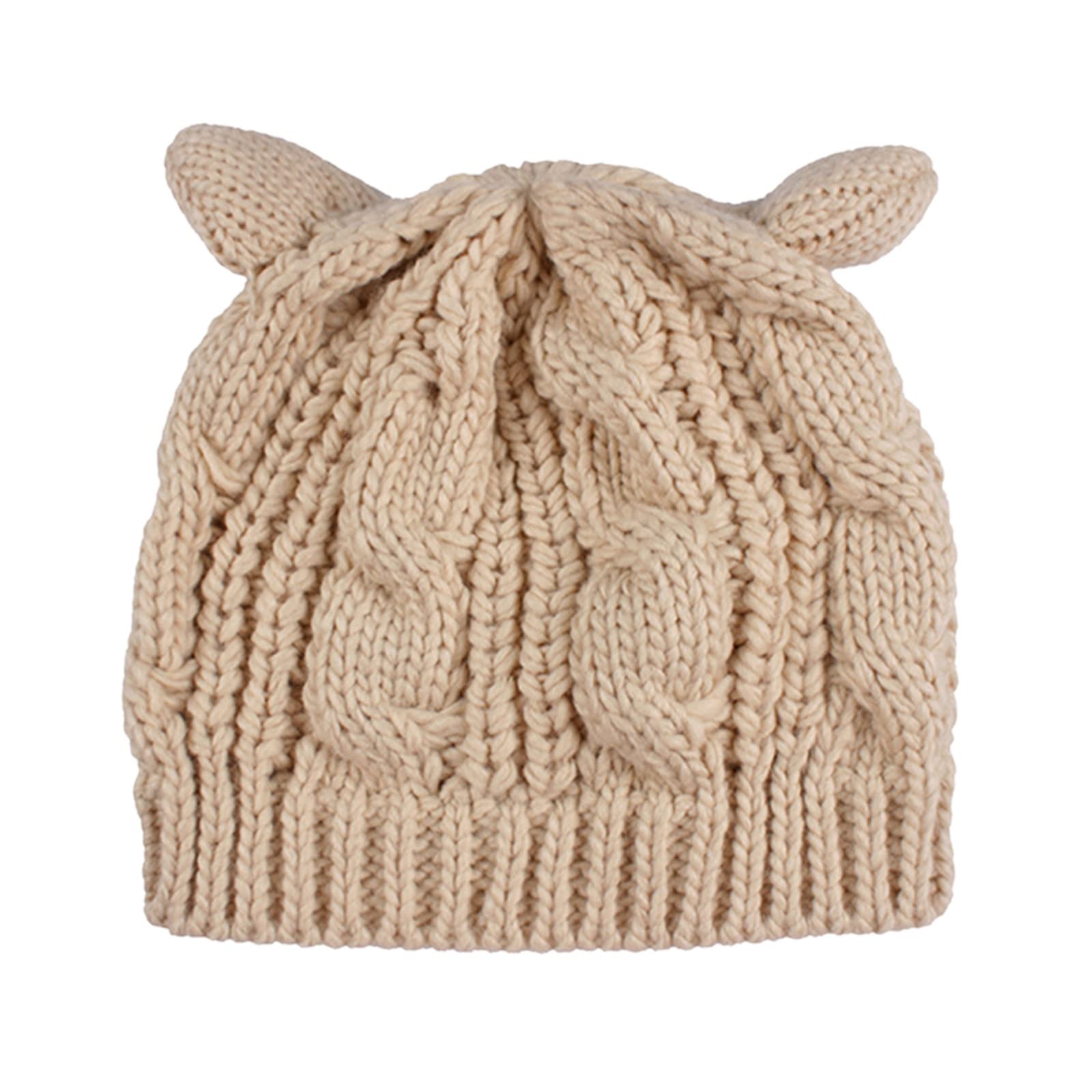 Crochet Knit Beanie for Women - Warm Winter Hat, Fashion Ski Cap, Casual Ball Hat - Perfect for Skiing, Snowboarding & Cold Weather Outfits