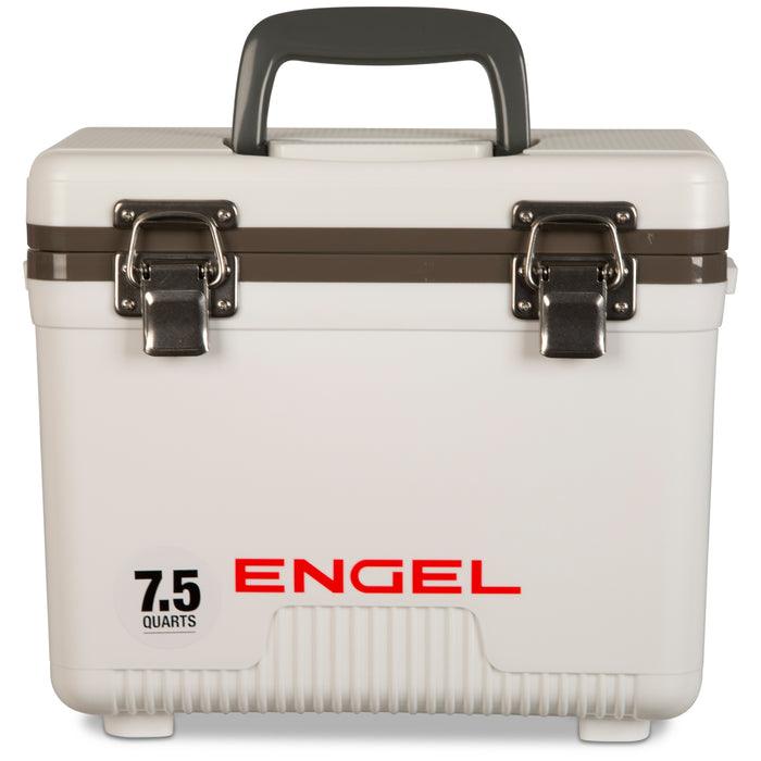 7.5 Quart White Drybox & Cooler for Camping, Picnics, and Outdoor Adventures - Insulated Food Storage Container