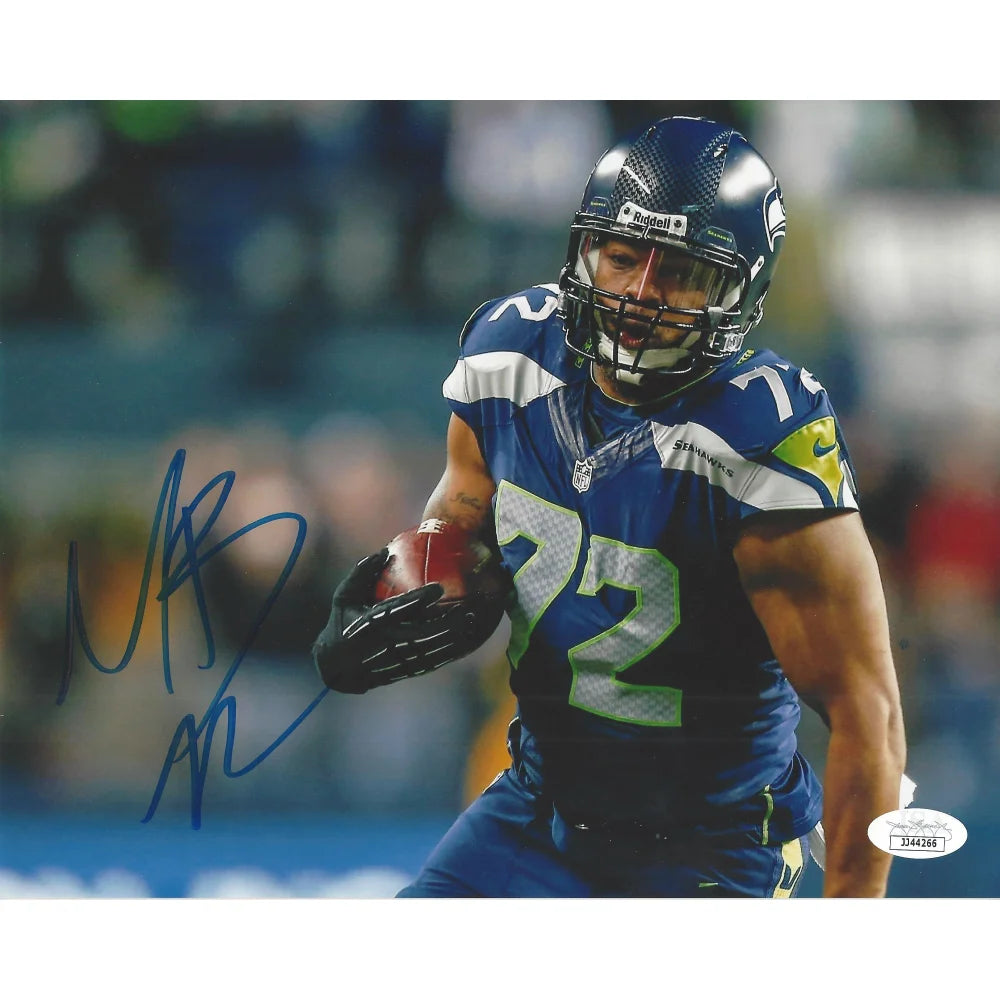 Michael Bennett Autographed 8x10 Photo with JSA COA - Seattle Seahawks Memorabilia for Sports Fans & Collectors - Perfect for Framing, Man Cave Decor, or Gift Giving