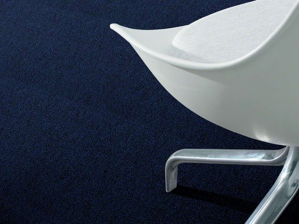 Home Queen Navy Blue 2' Round Indoor/Outdoor Area Rug - Stain Resistant, Pet-Friendly, Machine-Woven for Living Room, Patio & High-Traffic Areas | Commercial & Home Decor