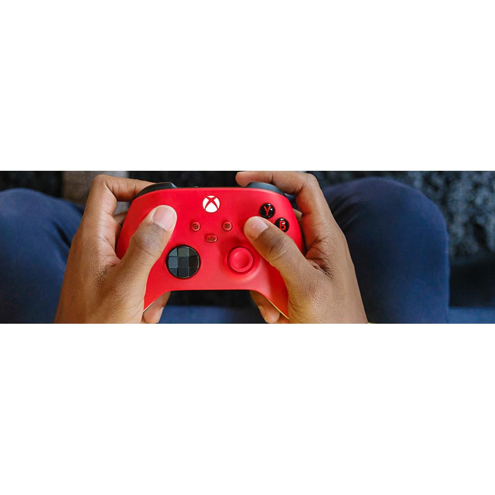 Microsoft QAU-00011 Xbox Wireless Controller 2-Pack - Pulse Red | Compatible with Xbox Series X/S & Xbox One | Ergonomic Design for Gaming, Streaming & Multiplayer Sessions