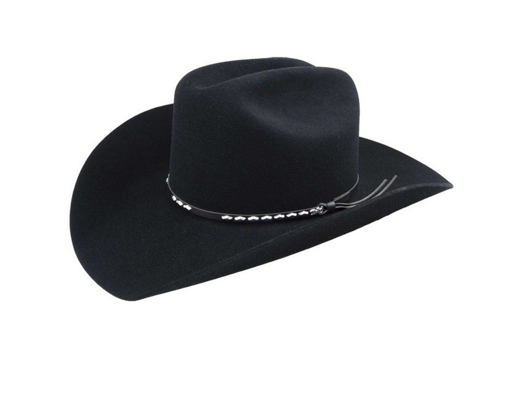 Alamo 2X Cowboy Western Hat for Men - Genuine Leather Rancher Hat with Wide Brim - Perfect for Rodeo, Country Music Festivals & Outdoor Adventures