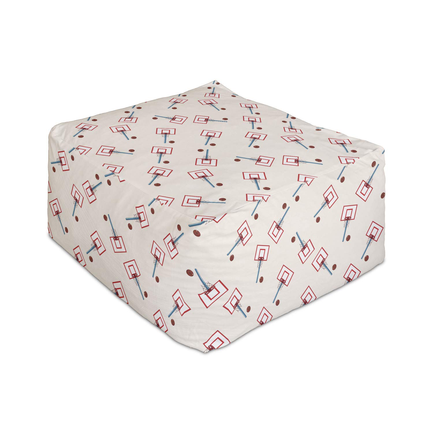 Ambesonne Basketball Rectangle Pouf Ottoman - 25