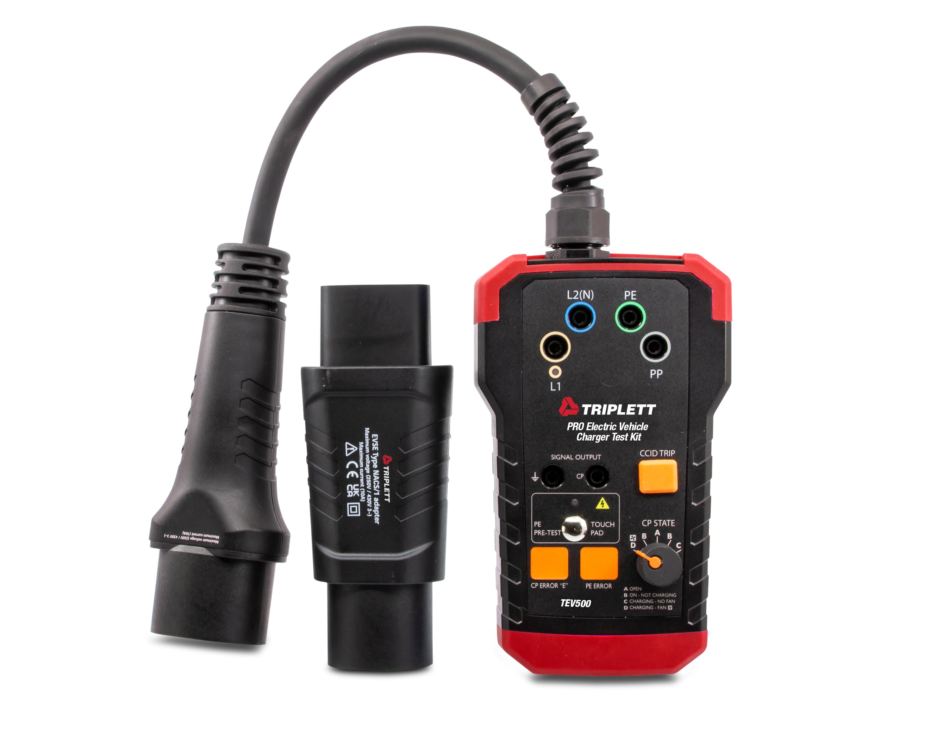 TEV500 Pro Electric Vehicle Charger Test Kit - Professional EV Charging Station Diagnostic Tool for Home & Commercial Use