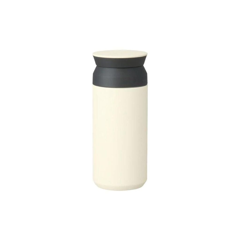 Kinto Travel Tumbler 350ml - Insulated Stainless Steel Coffee Mug with Lid, Perfect for Hot & Cold Drinks - Ideal for Commuting, Office, Hiking & Travel (White)