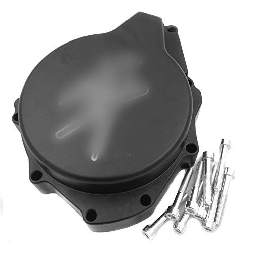 HTTMT MT054 Motorcycle Engine Stator Cover - Compatible with Suzuki GSXR1300 Hayabusa 1999-2020 (Black, Left Side) | Durable Replacement Part for Engine Protection & Off-Road Riding