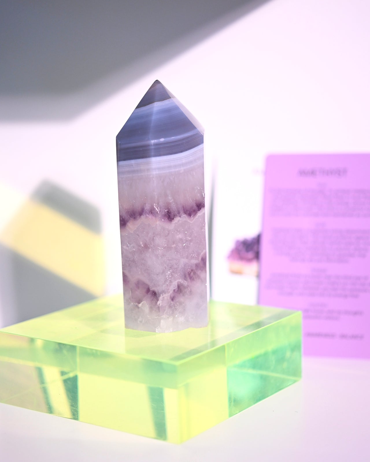 5 Inch Amethyst Druzy Tower - Natural Crystal Healing Stone for Home Decor, Meditation & Spiritual Gifts