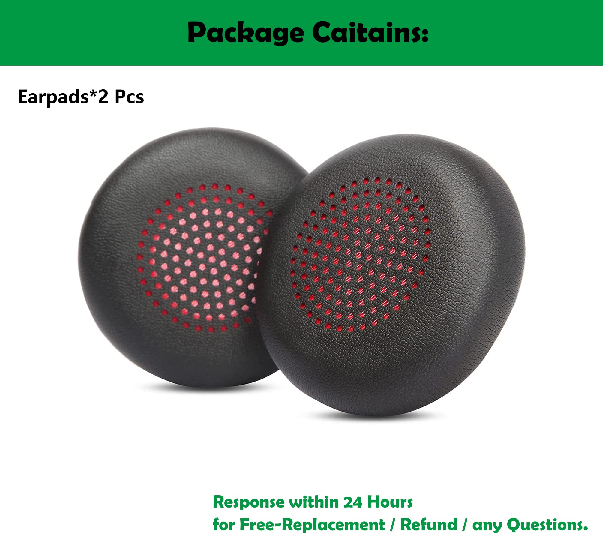 Premium Replacement Earpads Cushion for Plantronics Blackwire 5210 5220 7225 Headphones - Noise Isolating Memory Foam Ear Pads for Office, Call Center & Remote Work Comfort