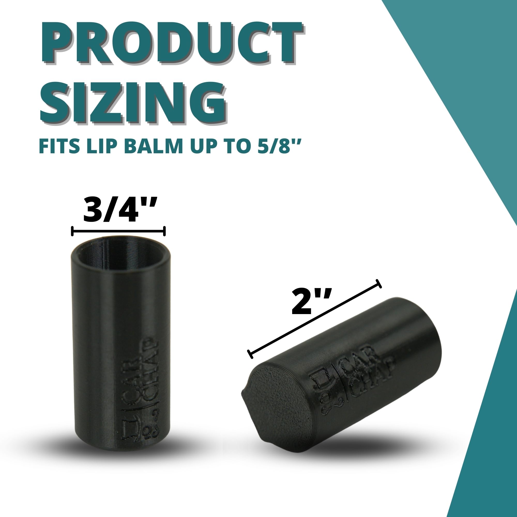 Original CarChap Car Lip Balm Holder - Patent Pending Chapstick Organizer for Vehicles | Heat-Resistant, Mess-Free Design | Featured in Car & Driver | Made in USA | Perfect for Road Trips & Daily Commutes (Black) - Interior Car Accessories for Men & Women