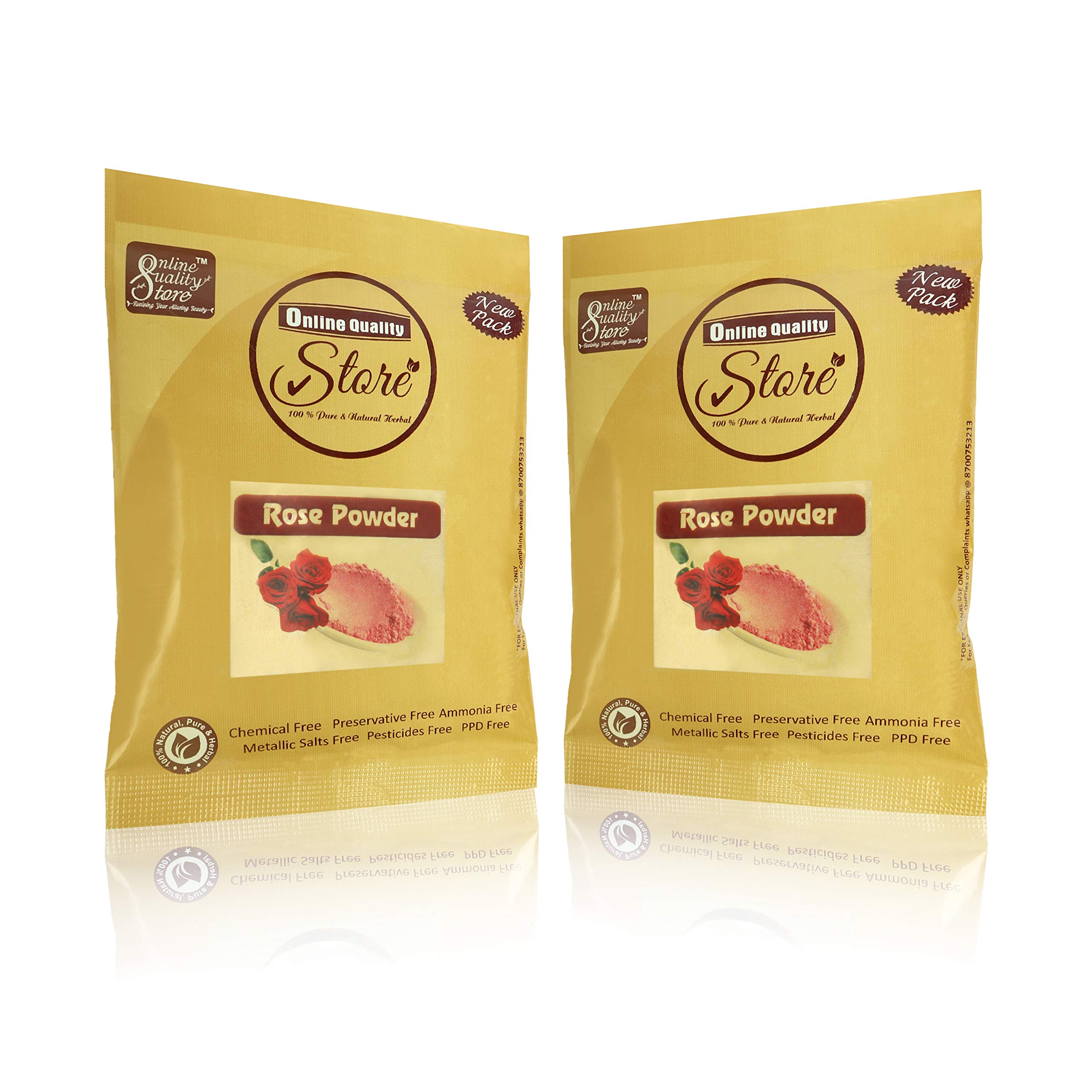 100% Natural Rose Petal Powder for Skin Whitening & Glowing Face - Organic Facial Mask for Tan Removal & Brightening - 50g | DIY Beauty Treatment for Dry & Sensitive Skin Care Routine