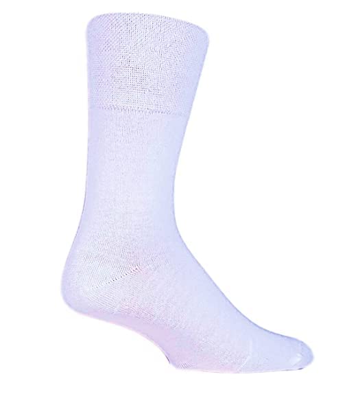 6 Pairs Women's Cotton Socks Size 4-7 - Breathable White Crew Socks for Ladies - Perfect for Work, Running, Gym, Walking & Everyday Wear - Multipack All-Day Comfort Socks